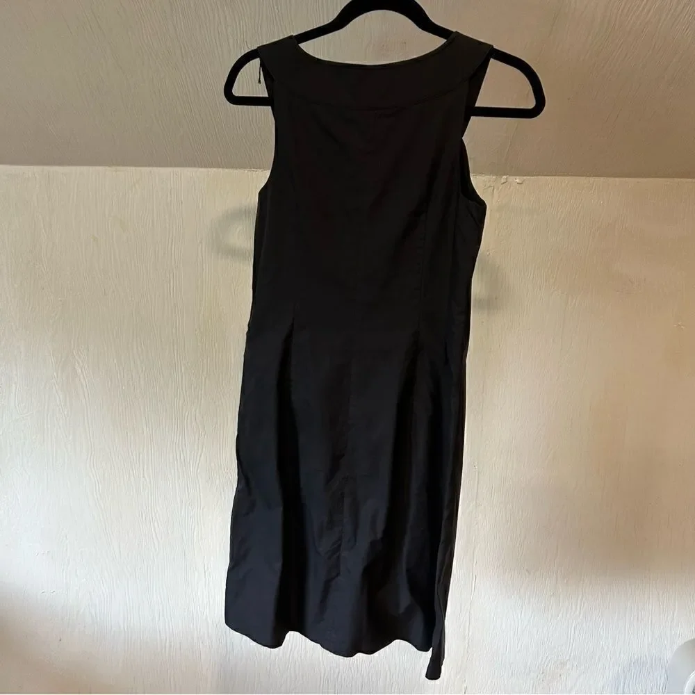 J.Crew Vintage Poplin Mini Shift LBD Black Mini Dress